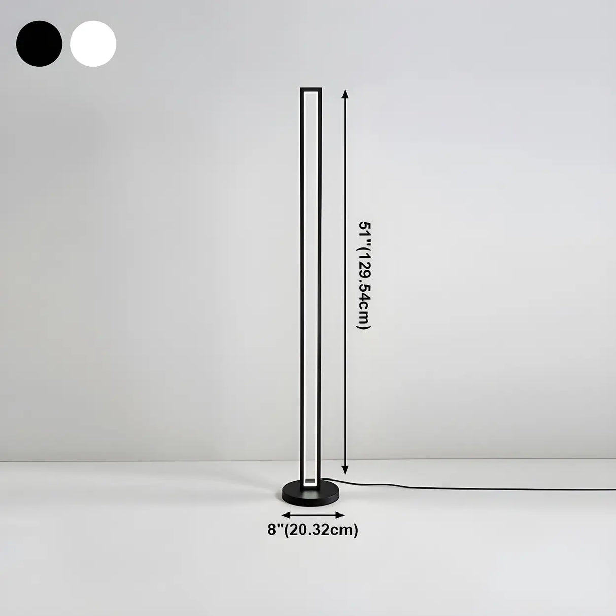 Black Modern Twist Metal Floor Lamp with Foot Switch Image - 17