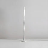 Black Modern Twist Metal Floor Lamp with Foot Switch Image - 8