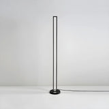 Black Modern Twist Metal Floor Lamp with Foot Switch Image - 9