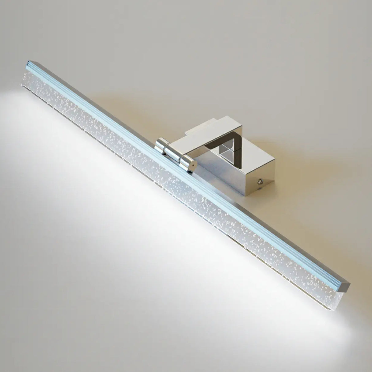 Black Modish Rectangular Aluminum Bathroom Vanity Light Image - 7