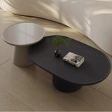 Black Oak Wooden Round Tray Top Bunching Tables Image - 3