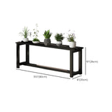 Black Rectangle Metal Floor Crate Display Plant Stand Image - 11