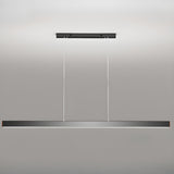 Black Rectangular LED Pendant Light Kitchen Island Image - 17