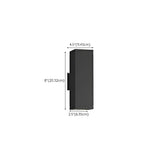 Black Rectangular Metal Exterior Up Down Wall Light Image - 21