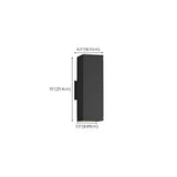 Black Rectangular Metal Exterior Up Down Wall Light Image - 22