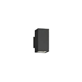 Black Rectangular Metal Exterior Up Down Wall Light Image - 6