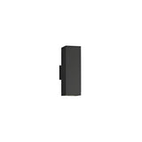 Black Rectangular Metal Exterior Up Down Wall Light Image - 7