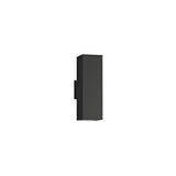 Black Rectangular Metal Exterior Up Down Wall Light Image - 8