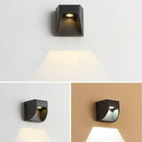 Black Rectangular Metal Outdoor Up Down Wall Light Image - 9