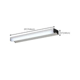 Black Rectangular Modern LED Vanity Light Fixture Image - 12