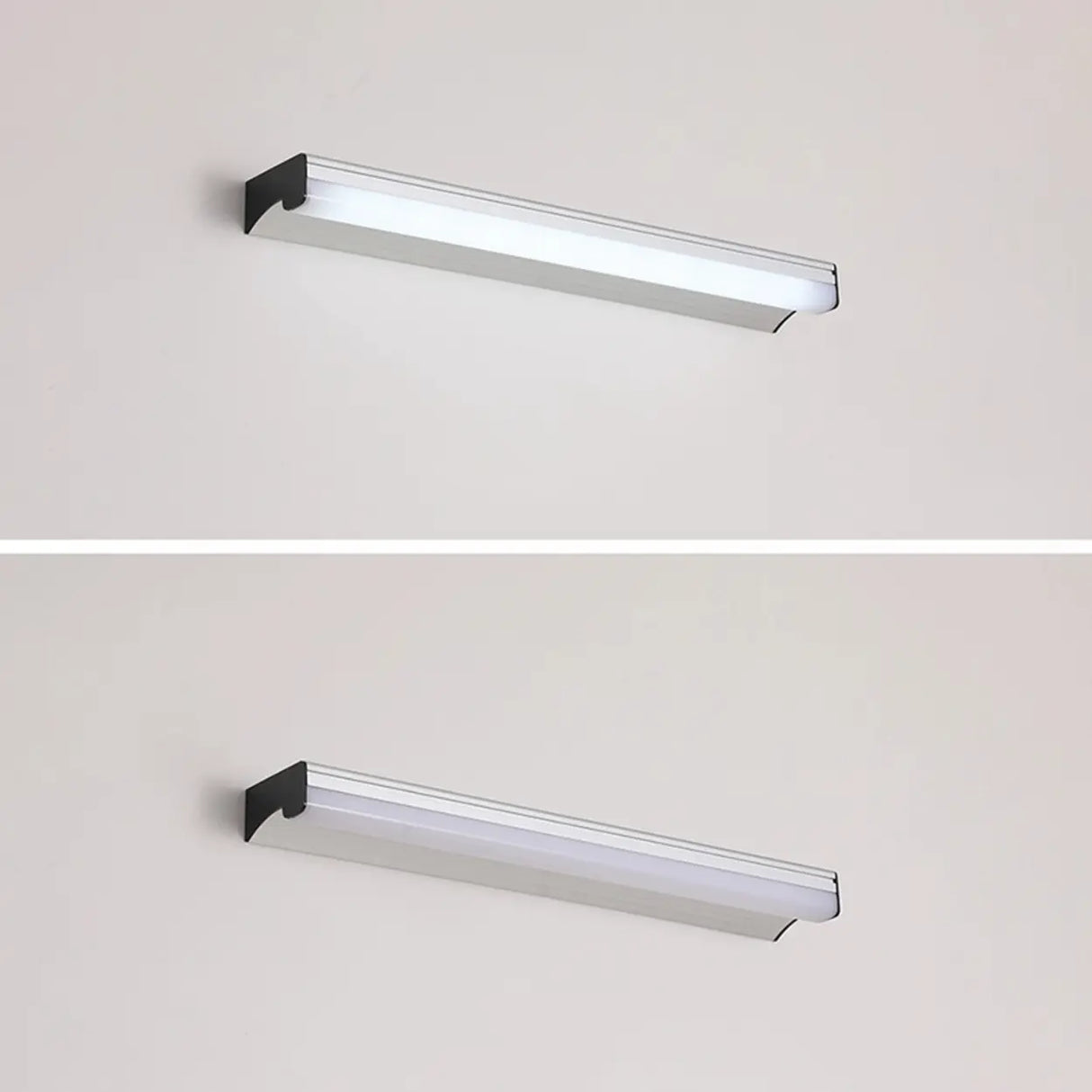 Black Rectangular Modern LED Vanity Light Fixture Image - 9