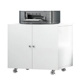 Black Rectangular Steel Mobile Short Filing Cabinet Image - 3