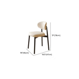 Black Round Solid Wood Dining Table with Beige Chairs Image - 9