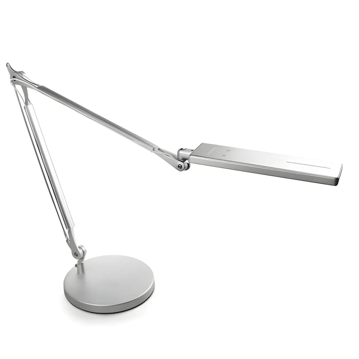 Black Simple Adjustable Arm Metal LED Office Table Lamp Image - 6