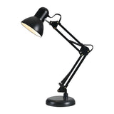 Black Simple Adjustable Metal Mechanical Arm Desk Lamp Image - 5