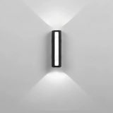 Black Simple Exterior Rectangular Metal Wall Sconce Image - 11