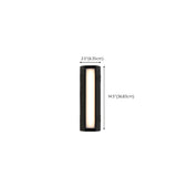 Black Simple Exterior Rectangular Metal Wall Sconce Image - 20