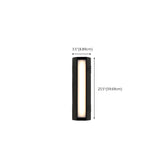 Black Simple Exterior Rectangular Metal Wall Sconce Image - 21