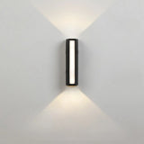 Black Simple Exterior Rectangular Metal Wall Sconce Image - 9