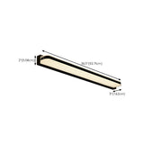 Black Simple Linear Metal Bathroom LED Vanity Light Image - 11