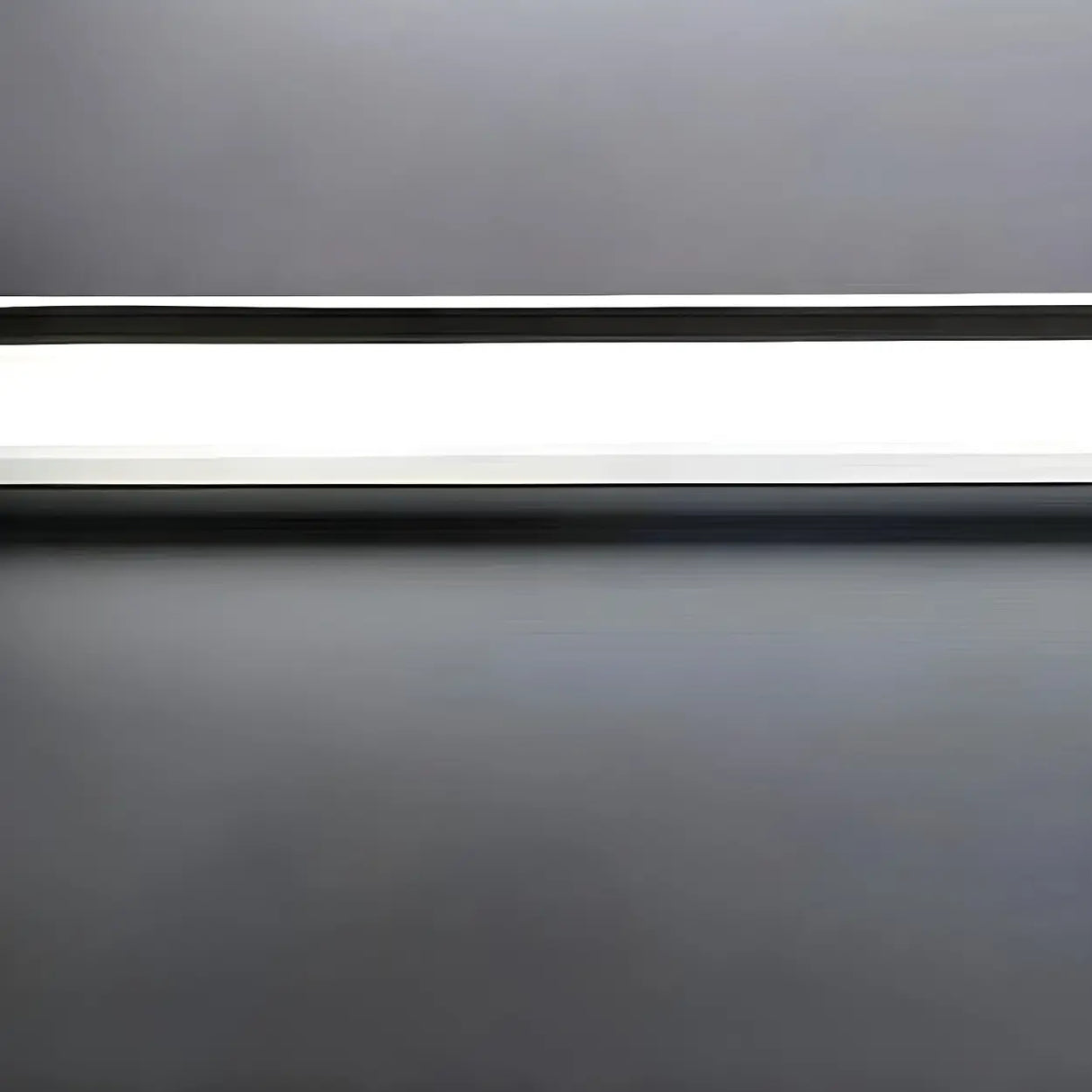 Black Simple Linear Metal Bathroom LED Vanity Light Image - 6