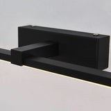 Black Simple Linear Metal Bathroom Vanity Lights Image - 7