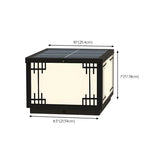 Black Simple Metal Cube Solar Outdoor Post Caps Light Image - 19