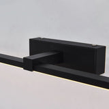 Black Sleek LED Rectangular Bathroom Vanity Light Image - 12