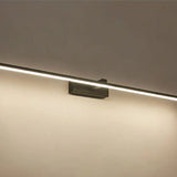 Black Sleek LED Rectangular Bathroom Vanity Light Image - 14