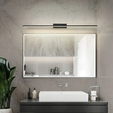 Black Sleek LED Rectangular Bathroom Vanity Light Image - 6