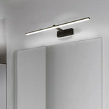 Black Sleek LED Rectangular Bathroom Vanity Light Image - 7