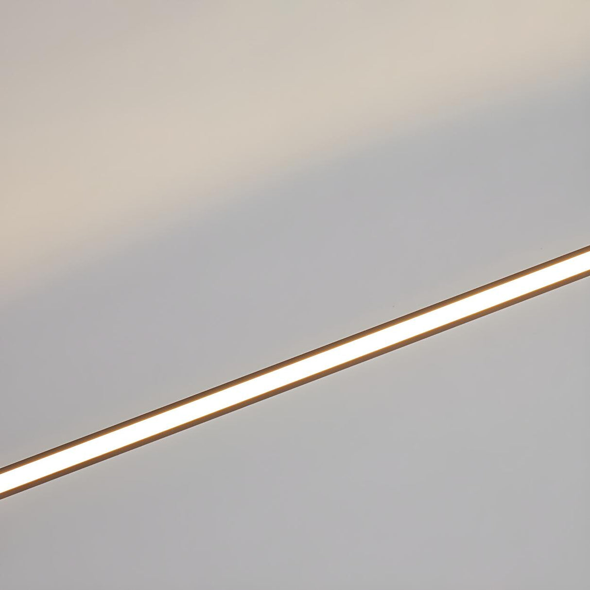 Black Slim Rod Linear LED Flush Mount Ceiling Light Image - 11