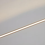 Black Slim Rod Linear LED Flush Mount Ceiling Light Image - 11