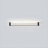 Black Slim Rod Linear LED Flush Mount Ceiling Light Image - 2