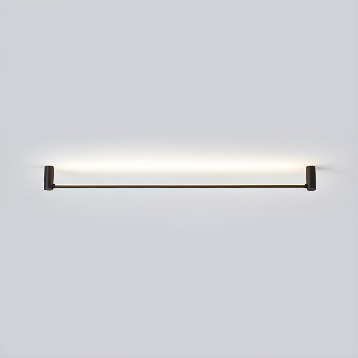 Black Slim Rod Linear LED Flush Mount Ceiling Light Image - 3