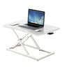 Black Small Adjustable Trestle Standing Desk Converter Image - 3