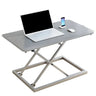 Black Small Adjustable Trestle Standing Desk Converter Image - 8