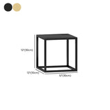 Black Square Living Room Decor Metal Base Plant Stand Image - 19