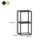 Black Square Living Room Decor Metal Base Plant Stand Image - 20