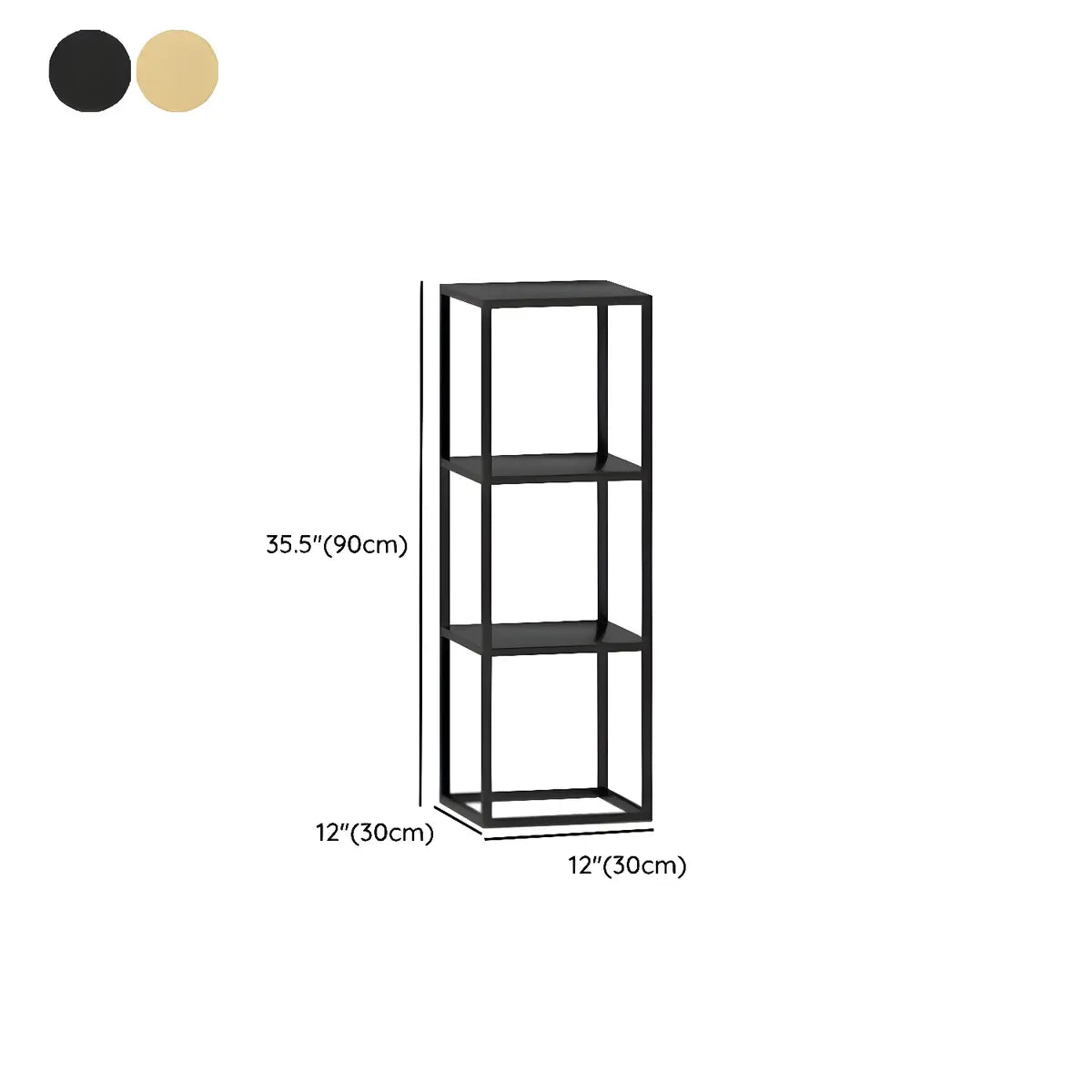 Black Square Living Room Decor Metal Base Plant Stand Image - 21