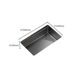 Black Stainless Steel Basket Strainer Kitchen Sink #size