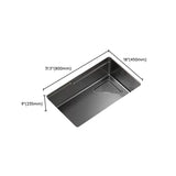 Black Stainless Steel Basket Strainer Kitchen Sink Image - 16