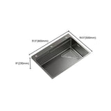 Black Stainless Steel Basket Strainer Kitchen Sink Image - 19