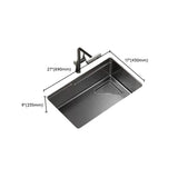 Black Stainless Steel Basket Strainer Kitchen Sink Image - 20