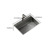 Black Stainless Steel Basket Strainer Kitchen Sink Image - 23