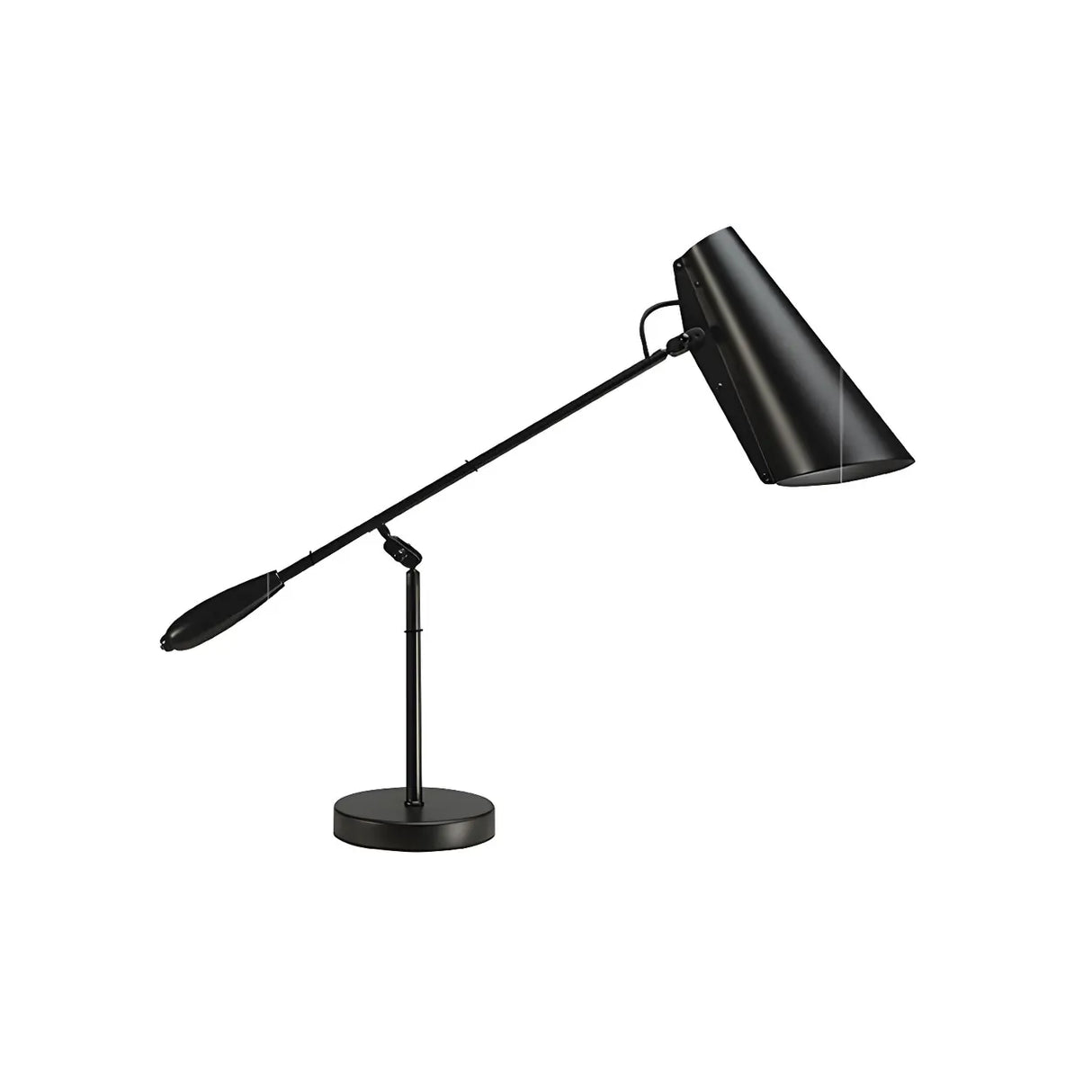 Black Unique Adjustable Aluminum Study Table Lamp Image - 5