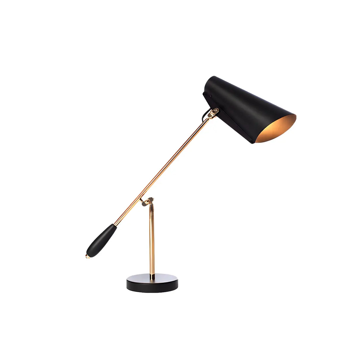 Black Unique Adjustable Aluminum Study Table Lamp Image - 6