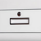 Black Vertical Locking Drawer Steel Filing Cabinet Image - 3