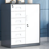 Black Vertical Locking Drawer Steel Filing Cabinet Image - 4