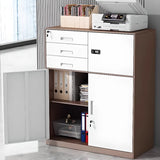 Black Vertical Locking Drawer Steel Filing Cabinet Image - 8